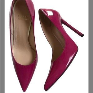Hot pink paten pump 💜